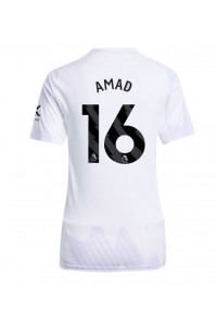 Manchester United Amad Diallo #16 Voetbaltruitje Uit tenue Dames 2025-26 Korte Mouw